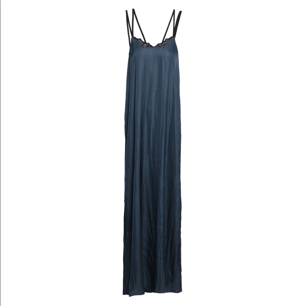 Halston Satin Shirtdress NWT